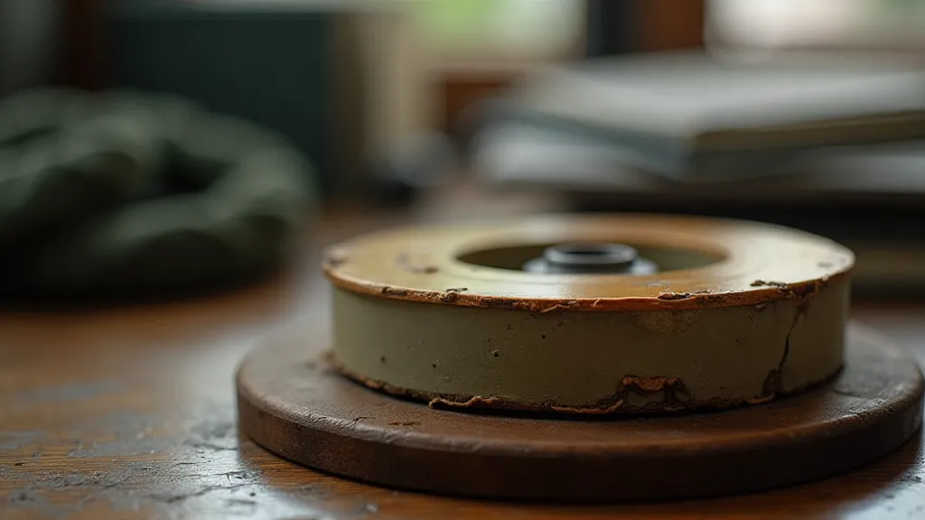 Faded typewriter ribbon spool