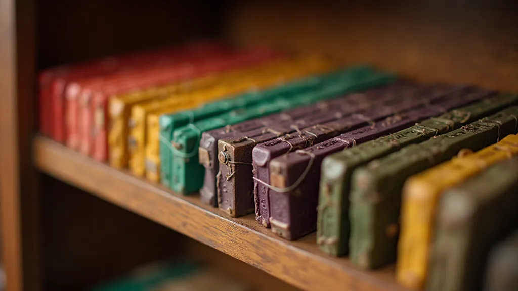 Collection of vintage typewriter ribbons in various colors