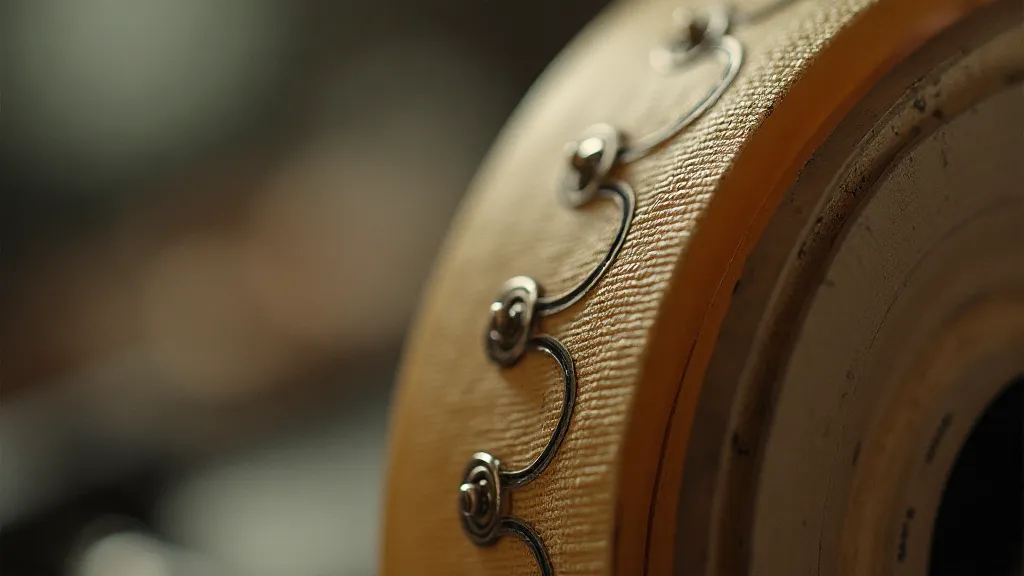 Vintage typewriter ribbon on a spool