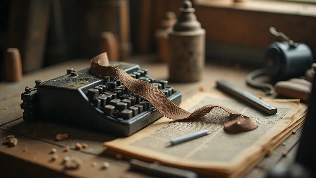 Typewriter ribbon with preservation tools