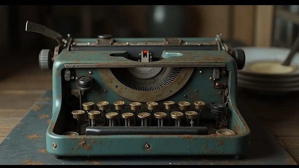 Typewriter ribbon cartridge detail